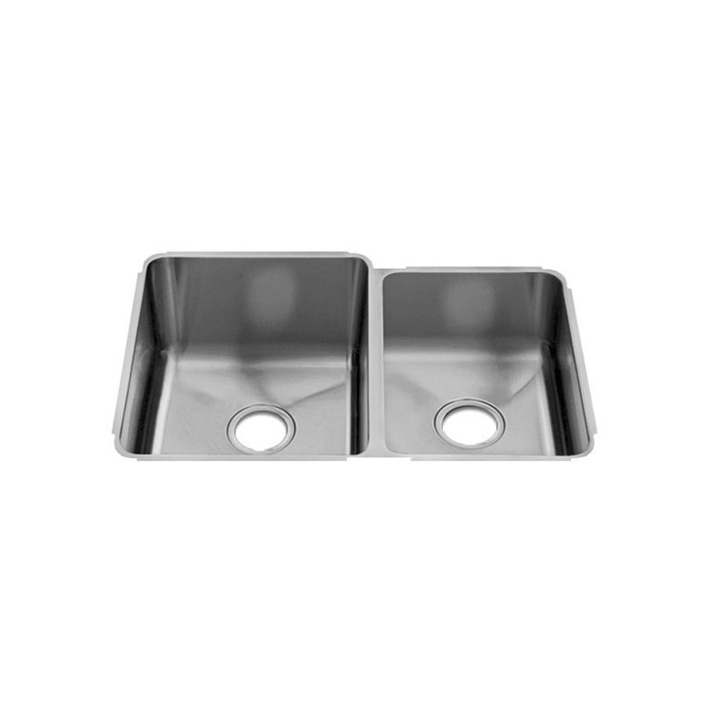 Home Refinements by Julien Classic Sink Undermount, Double L15X18X10 R12X16X8