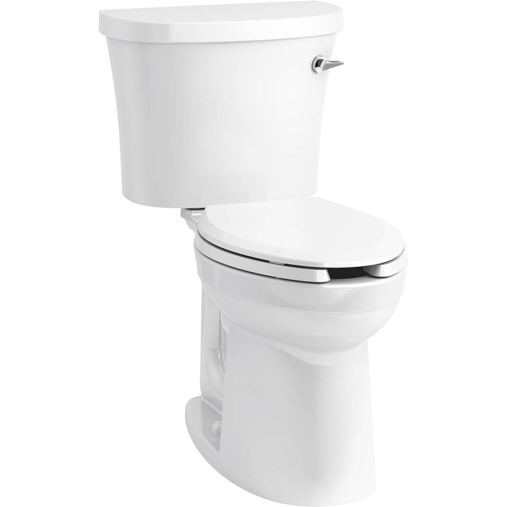 Kohler Kingston™ Comfort Height® Two-piece elongated 1.28 gpf chair height toilet with right-hand trip lever