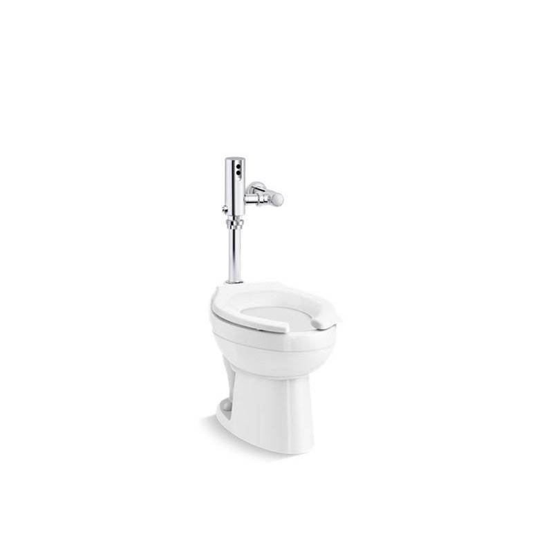 Kohler Wellcomme™ Ultra Commercial toilet with Mach® Tripoint® touchless 1.0 gpf HES-powered flushometer