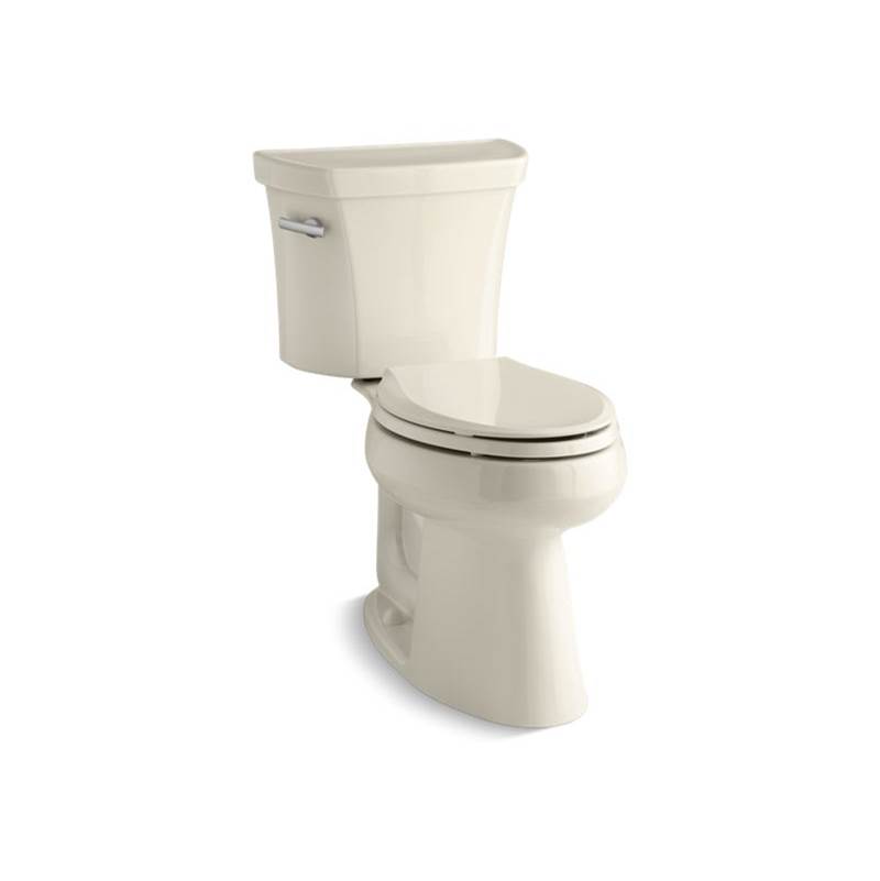 Kohler Highline® Comfort Height® Two-piece elongated 1.28 gpf chair height toilet with tank cover locks and 10'' rough-in