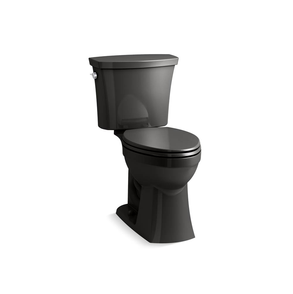 Kohler Kelston Comfort Height Two-Piece Elongated 1.28 Gpf Toilet With Left-Hand Trip Lever
