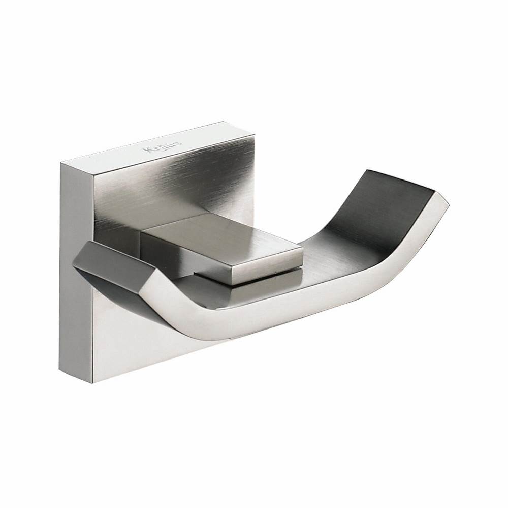 Kraus Bathroom Accessories - Double Hook in Brushed Nickel