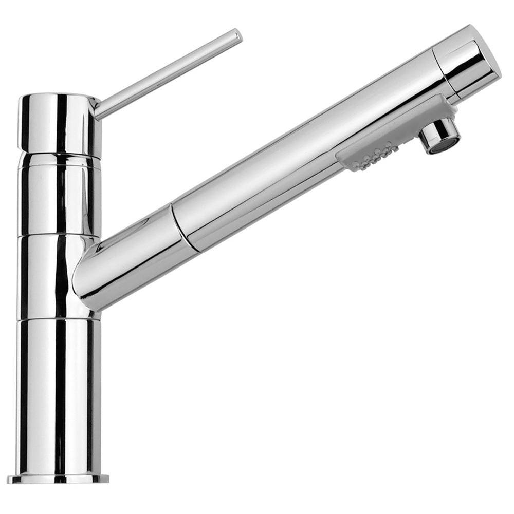 Latoscana Elba single handle pull-out spray kitchen faucet in Chrome