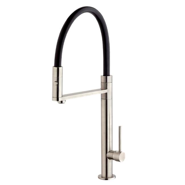 Latoscana Single Handle Pull Out Kitchen Faucet With Silicon Hose