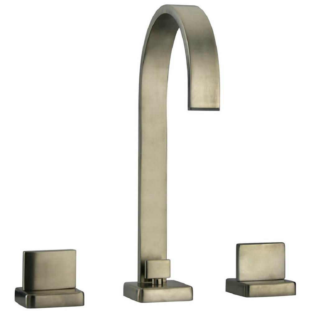 Latoscana Novello Widespread Lavatory Faucet With Lever Handles In Brushed Nickel
