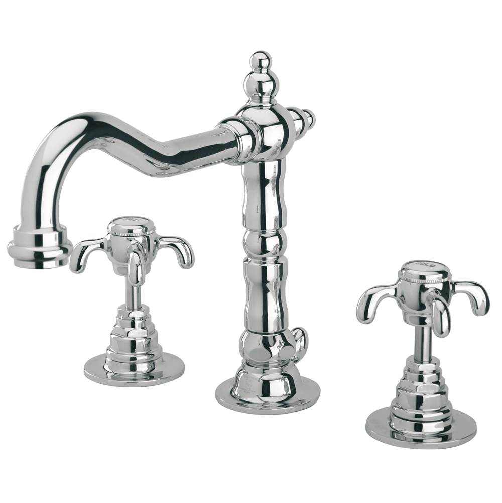 Latoscana Ornellaia Widespread Lavatory Faucet With Cross Handles In Chrome