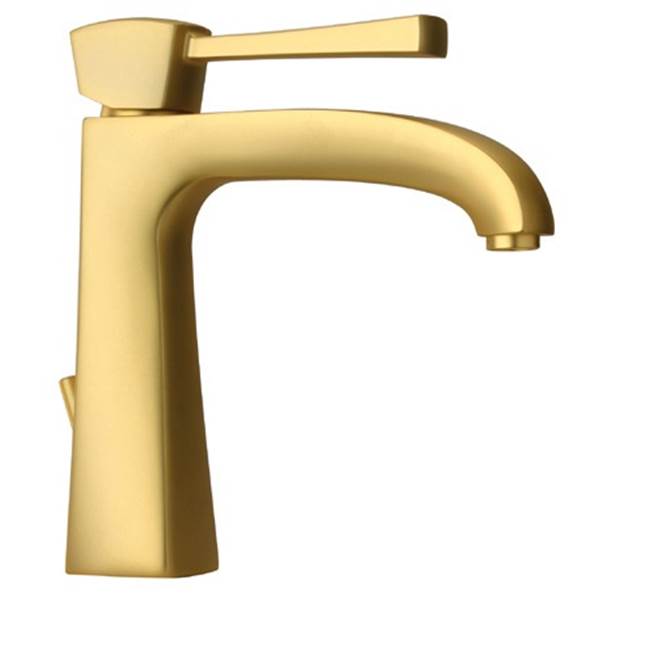 Latoscana Lady Single Lever Handle Lavatory Faucet In Matt Gold