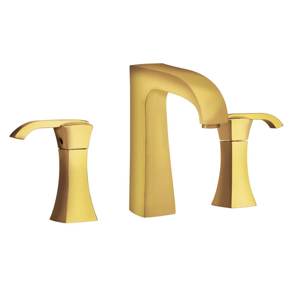 Latoscana Lady Widespread Lavatory Faucet With Lever Handles In Matt Gold