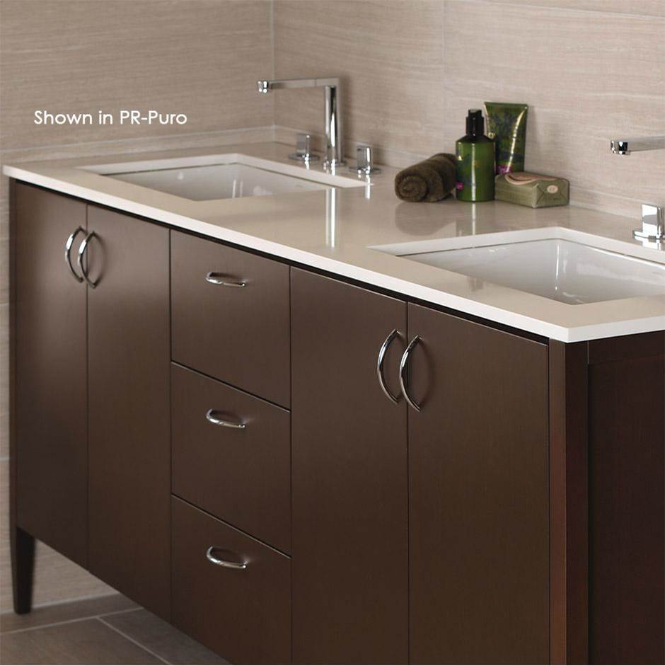 Lacava Counter top for double  vanity LRS-F-72 with cut -outs for Bathroom Sink 5062UN. W: 60'', D: 21'', H: 3/4''.