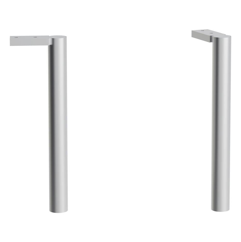 Laufen Set of adjustable feet (2 pieces), height 11-1/2'', anodized aluminum surface