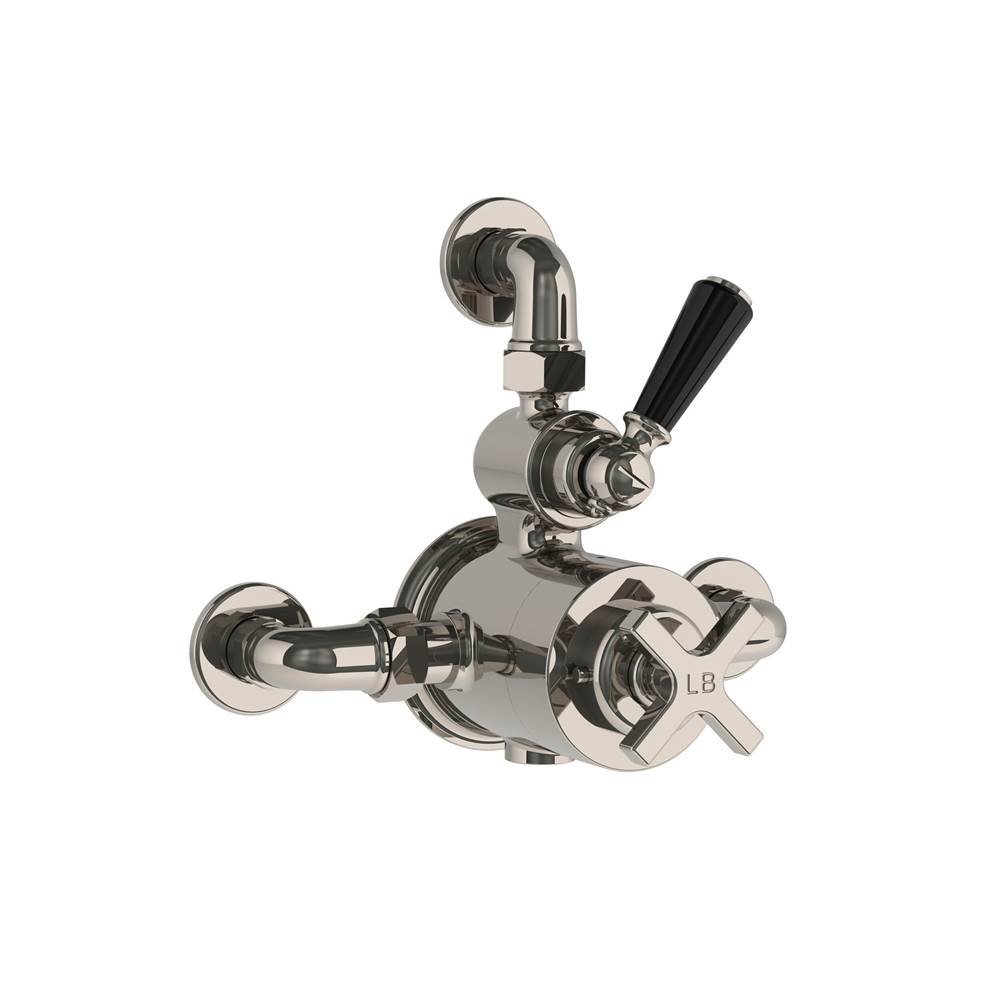 Lefroy Brooks Exposed Mackintosh Thermostatic Valve With Top Return, Silver Nickel