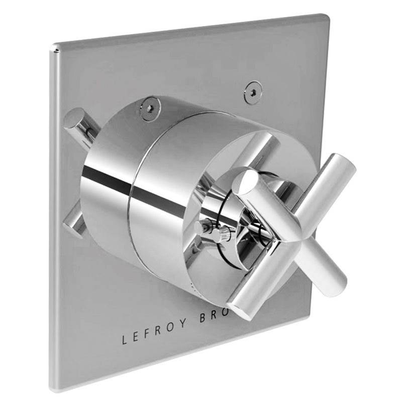 Lefroy Brooks XO Cross Handle Thermostatic Trim To Suit M1-4200 Rough, Polished Chrome