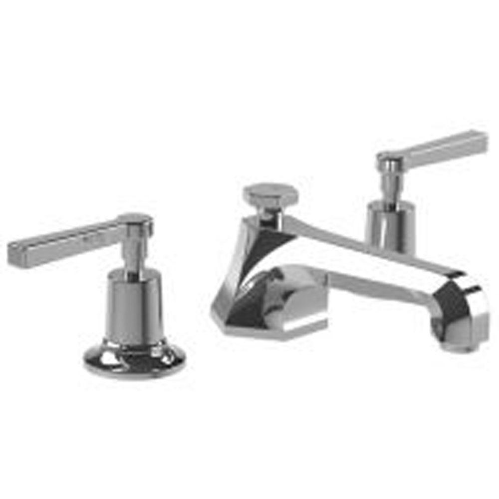 Lefroy Brooks Mackintosh Lever 3-Hole  Basin Mixer With Pop-Up Waste, Silver Nickel