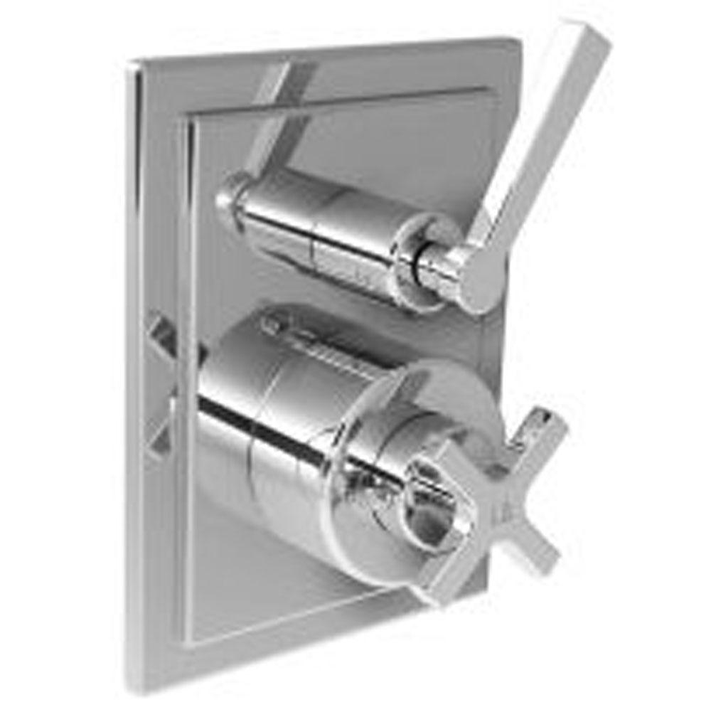 Lefroy Brooks Mackintosh Thermostatic Trim With Integrated Flow Control To Suit M1-4201 Rough, Silver Nickel