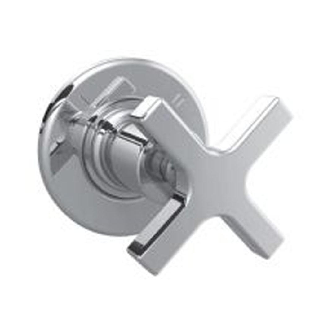 Lefroy Brooks Mackintosh Cross Handle Two-Way Diverter Trim To Suit R1-4000 Rough, Silver Nickel