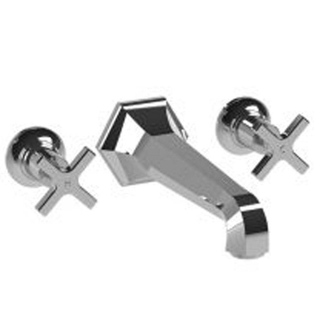 Lefroy Brooks Mackintosh Cross Handle Wall Mounted Bath Filler Trim To Suit R1-4036 Rough, Polished Chrome