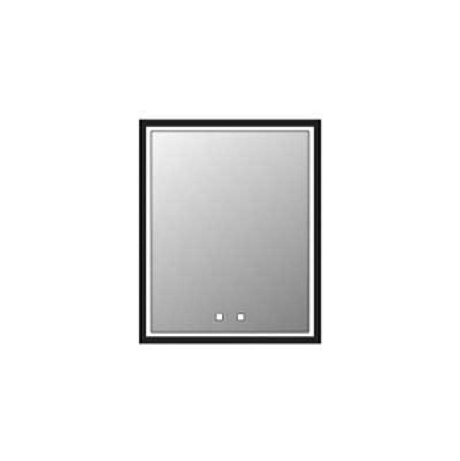 Madeli Illusion Lighted Mirrored Cabinet , 24X30''Right Hinged-Recessed Mount, Pol. Chrome Frame-Lumen Touch+, Dimmer-Defogger-2700/4000 Kelvin