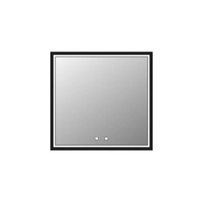 Madeli Illusion Lighted Mirrored Cabinet , 30X30''Right Hinged-Recessed Mount, Pol. Chrome Frame-Lumen Touch+, Dimmer-Defogger-2700/4000 Kelvin