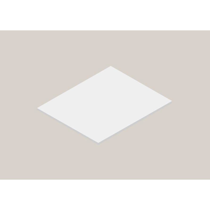 Madeli Urban-22 30''W Solid Surface , Slab No Cut-Out. Glossy White, 30''X 22''X 3/4''