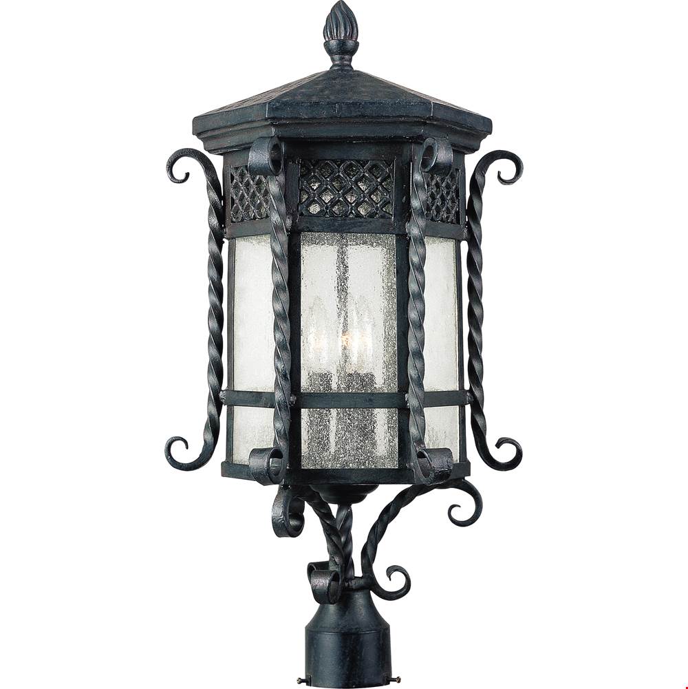 Maxim Lighting Scottsdale 3-Light Outdoor Pole/Post Lantern