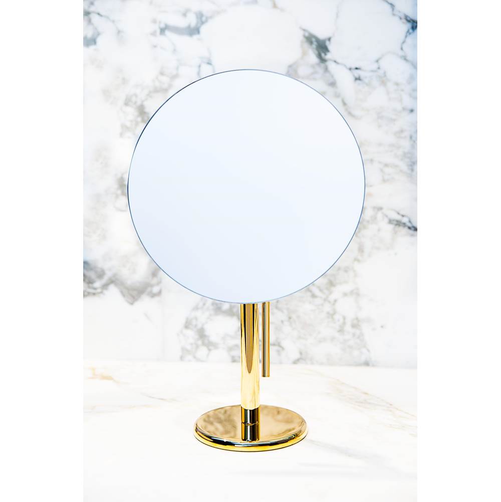 Miroir Brot Free-standing round mirror, Ø23cm (415 square cm), H. 36cm, 3X magnification