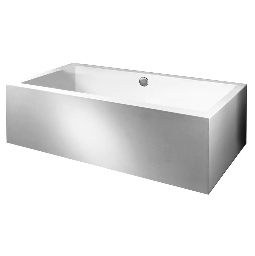 MTI Baths Andrea 13A Acrylic Cxl Sculpted 2 Side Air Bath Elite - White (65.75X41.875)