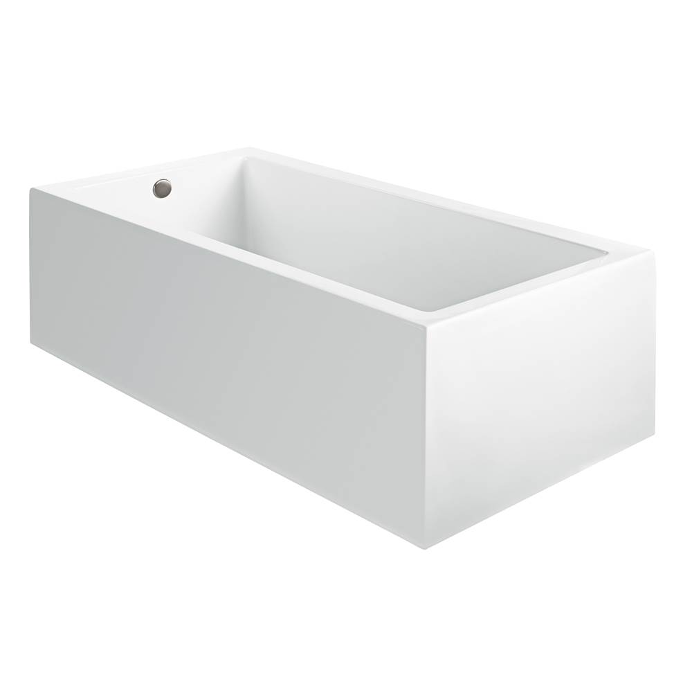 MTI Baths Andrea 1A Acrylic Cxl Sculpted 2 Side Air Bath Elite- White (71.625X31.625)