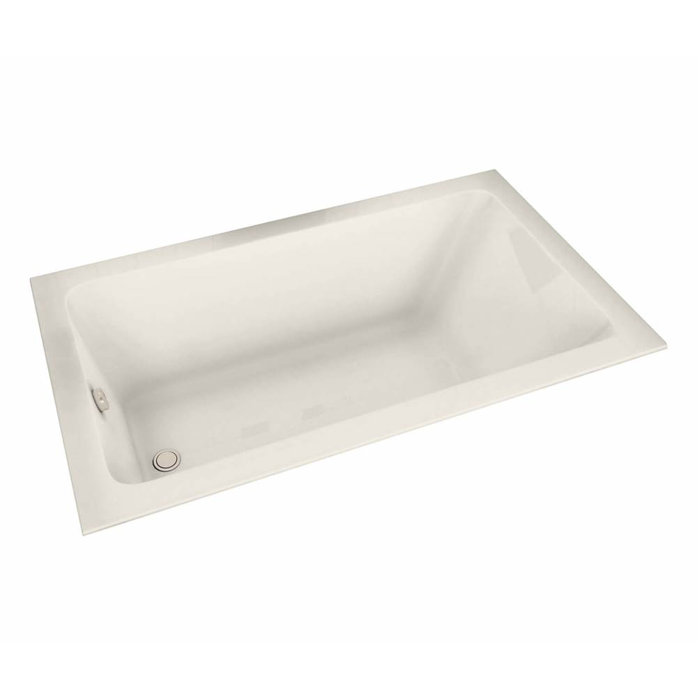Maax Pose 6032 Acrylic Drop-in End Drain Bathtub in Biscuit