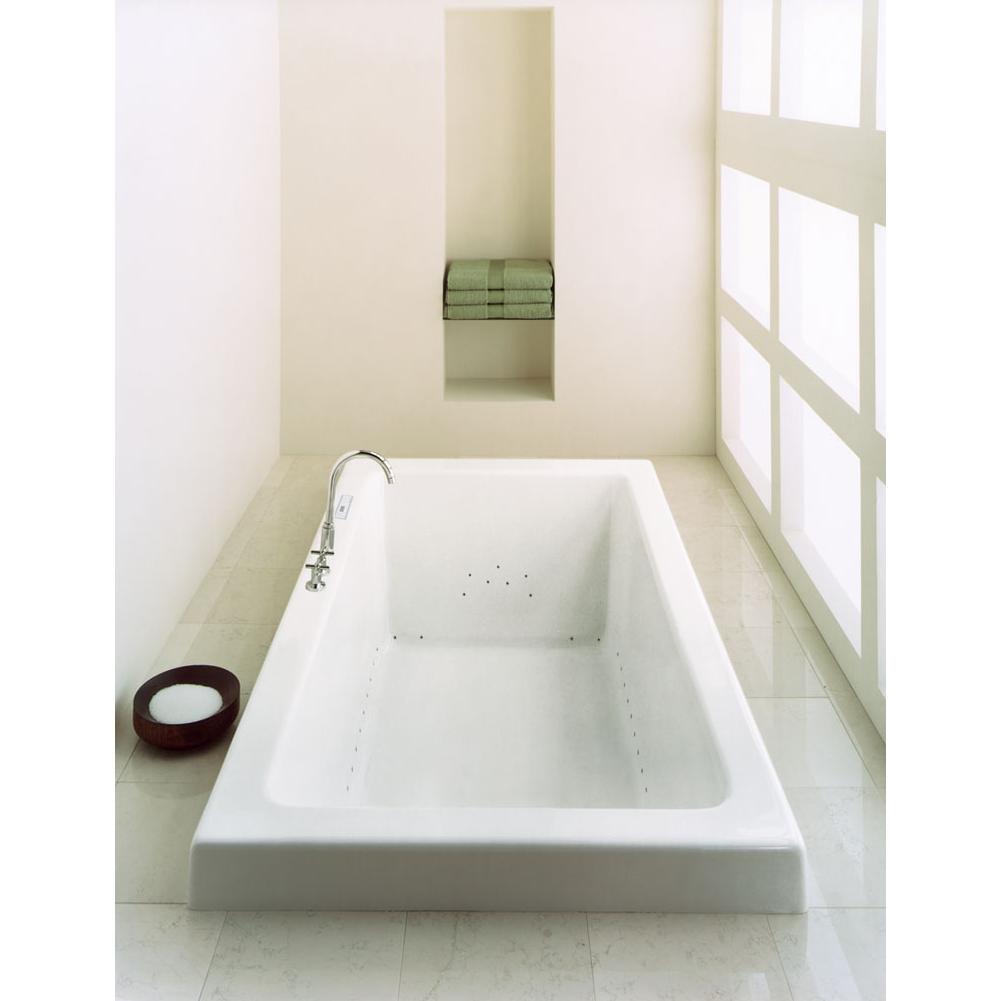 Neptune ZEN bathtub 36x72 with armrests and 2'' top lip, Whirlpool/Mass-Air, Biscuit
