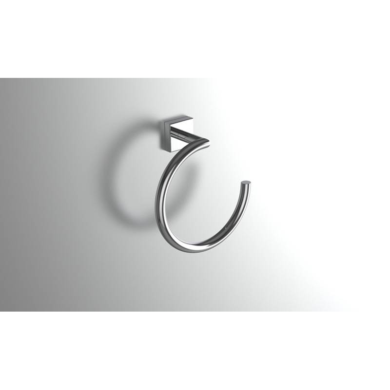 Neelnox Collection Navigator Towel Ring Finish: Polished Nickel