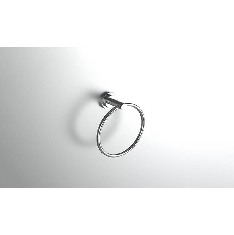 Neelnox Collection Eloquence Classic Towel Ring Finish: Black Nickel