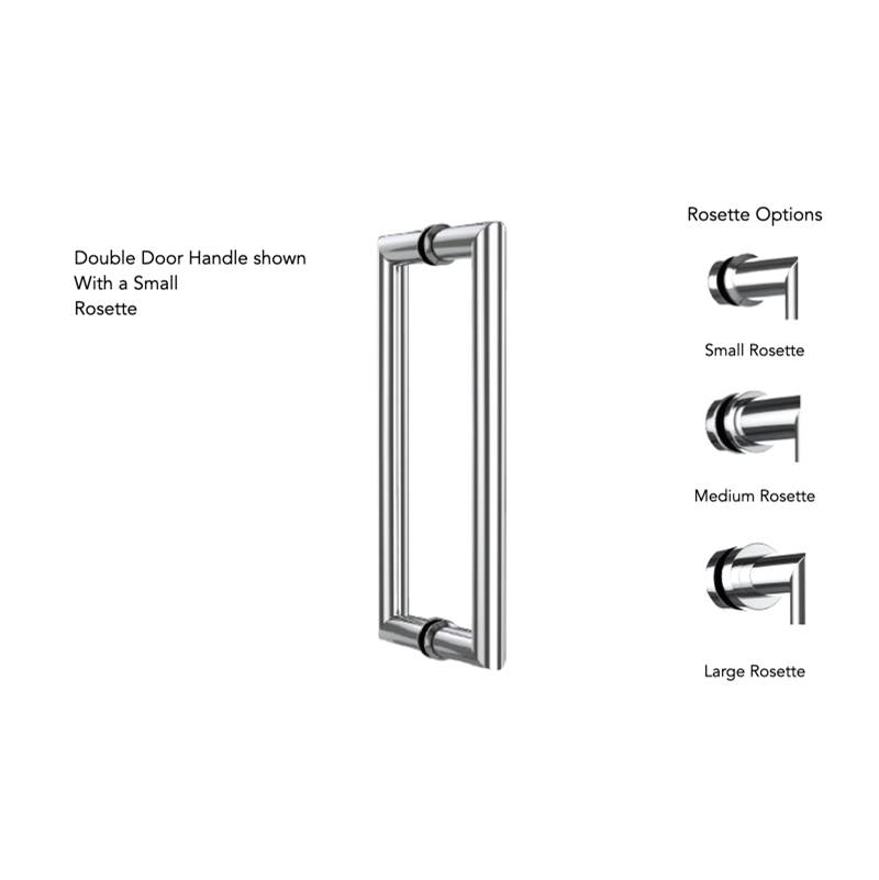 Neelnox Collection FORM MODERNE 30'' Shower Door Handle   Medium Rosette Finish: Matte White