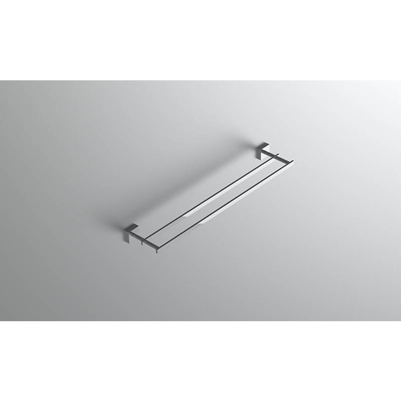 Neelnox Collection Rhyme Towel Bar Double Finish: Brushed Black