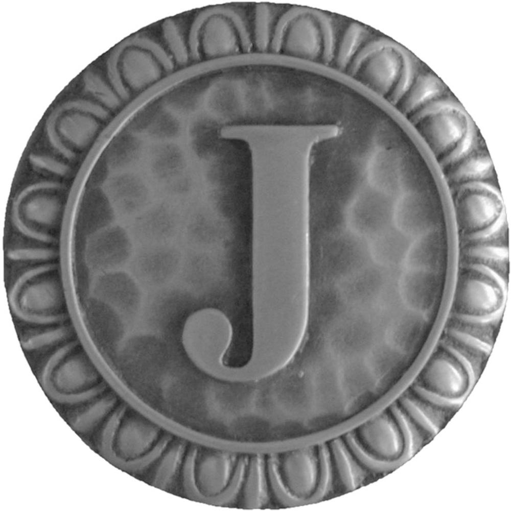 Notting Hill Initial J Knob Antique Pewter