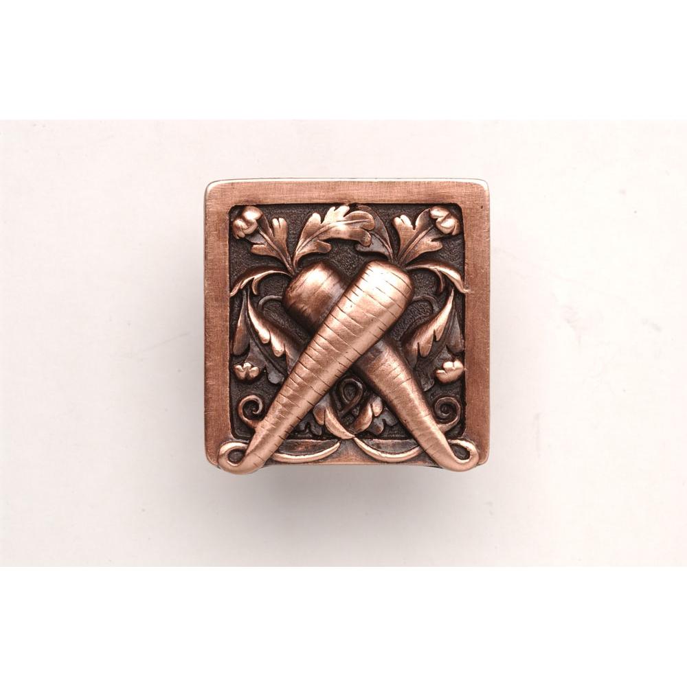 Notting Hill Leafy Carrot Knob Antique Copper