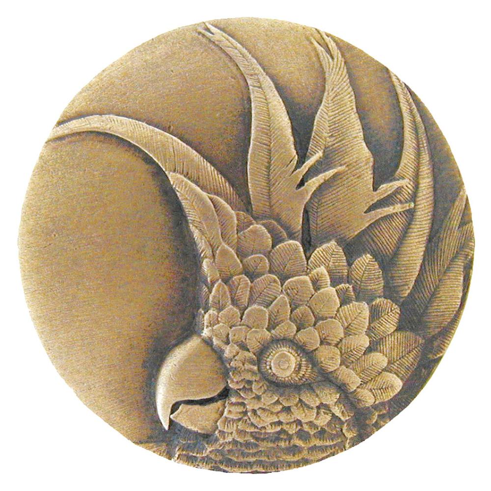 Notting Hill Cockatoo Knob Antique Brass (Small - Right side)
