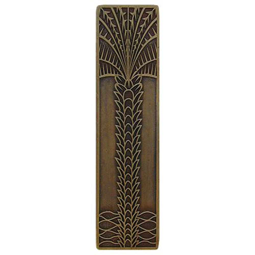 Notting Hill Royal Palm Pull Antique Brass (Vertical)
