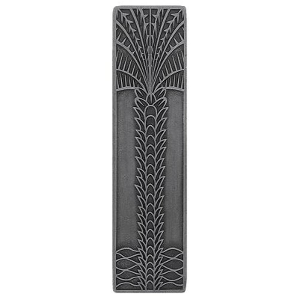 Notting Hill Royal Palm Pull Antique Pewter (Vertical)