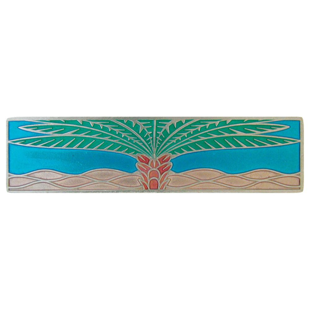 Notting Hill Royal Palm Pull Brilliant Pewter/Turquoise (Horizontal)