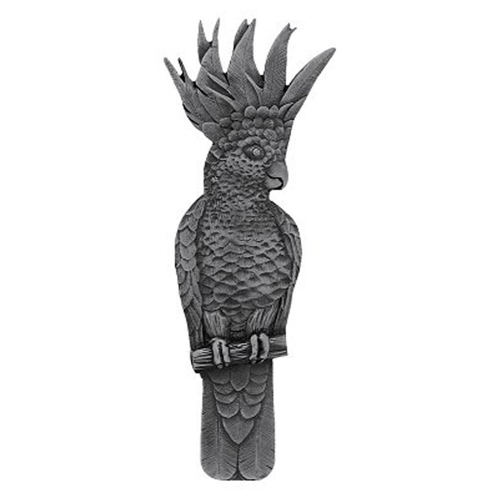 Notting Hill Cockatoo Pull Antique Pewter (Vertical - Left side)