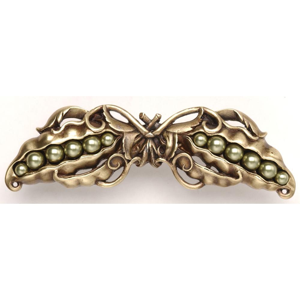 Notting Hill Pearly Peapod Pull Antique Brass