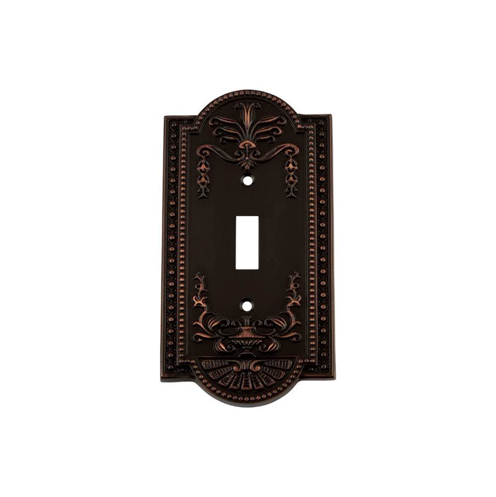 Nostalgic Warehouse Nostalgic Warehouse Meadows Switch Plate with Single Toggle in Timeless Bronze