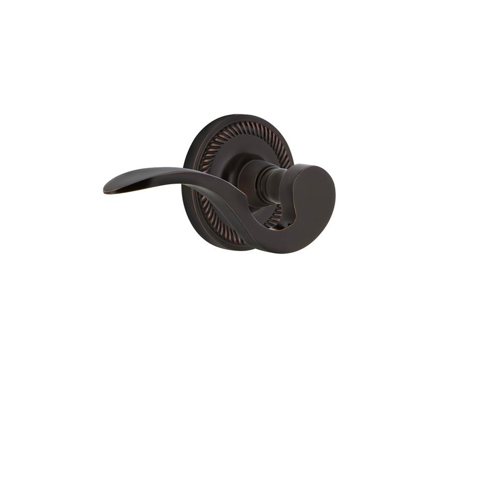 Nostalgic Warehouse Nostalgic Warehouse Rope Rose Privacy Manor Lever in Timeless Bronze