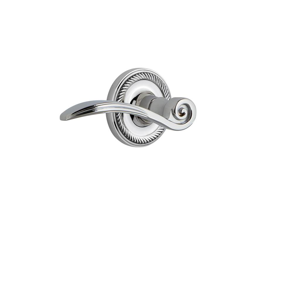 Nostalgic Warehouse Nostalgic Warehouse Rope Rose Passage Swan Lever in Bright Chrome