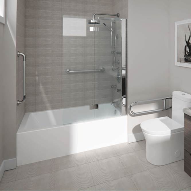 Neptune Entrepreneur ASTICA bathtub 30x60 with Tiling Flange and Skirt, Right drain, White