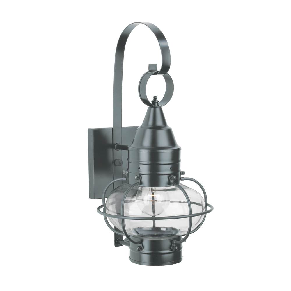 Norwell Classic Onion Outdoor Wall Light - Gun Metal with Clear Glass