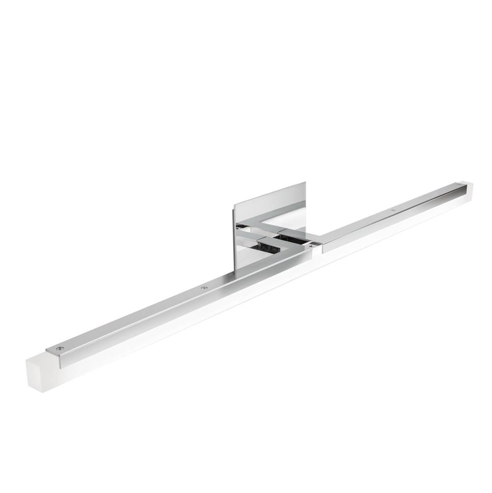 Norwell Double L Sconce Linear 36'' LED Vanity Light - Chrome