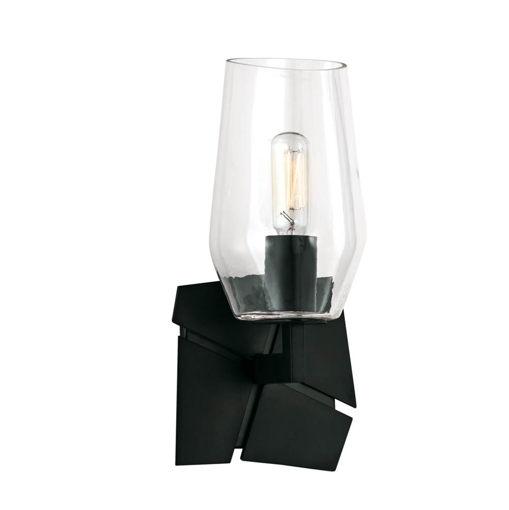 Norwell Gaia Indoor Wall Sconce - Acid Dipped Black