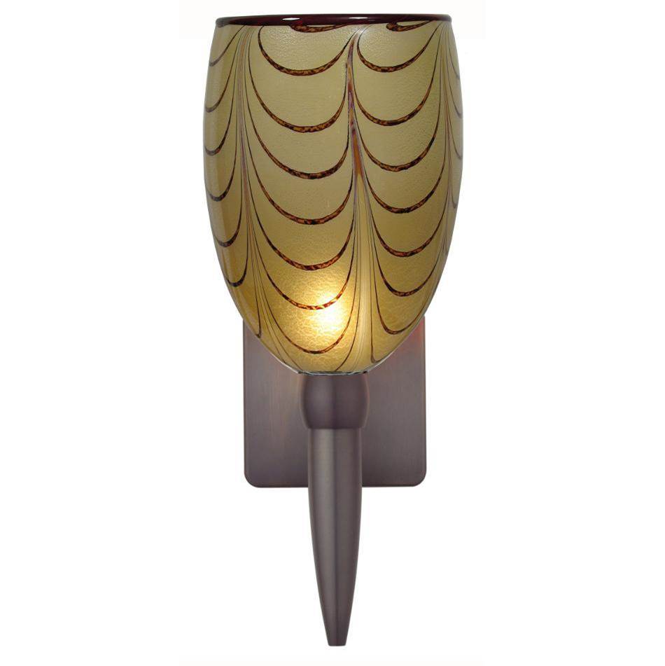 Oggetti Lighting Izmir Torch Wall Sconce, Amber