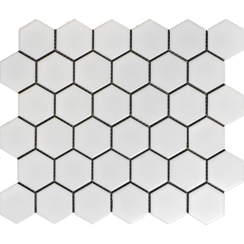 Roca Tile USA Mg White 12X12 Mos. Hexagon 2X2